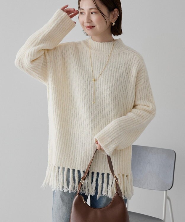AMERICAN HOLIC フリンジニットプルオーバー Ivory
