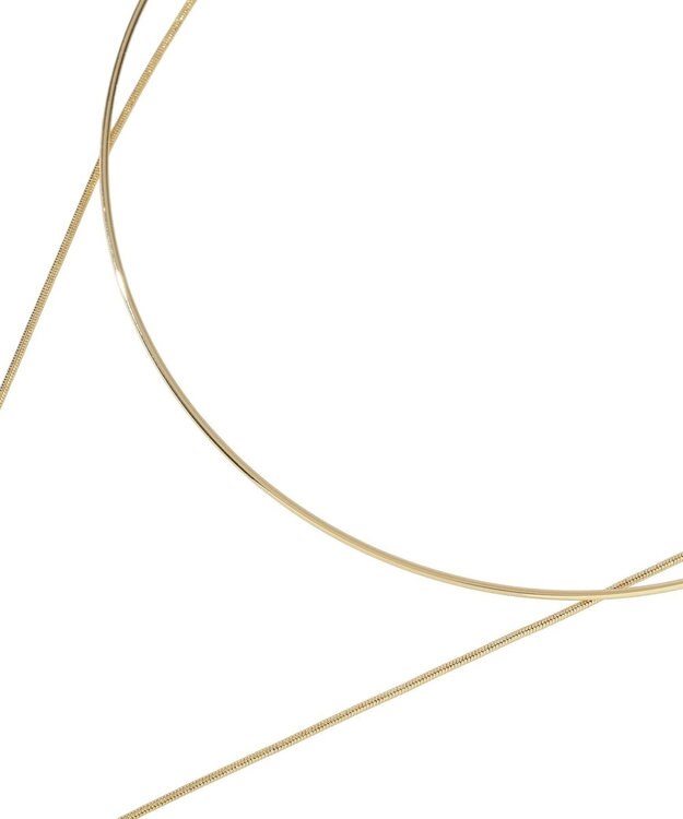 YECCA VECCA ハーフチョーカーY字ネックレス Gold