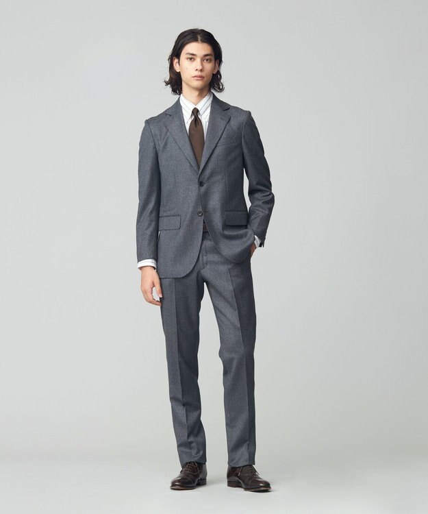 J.PRESS MEN 【J.PRESS MOVING】REDA1865ライトフランネル スラックス グレー系