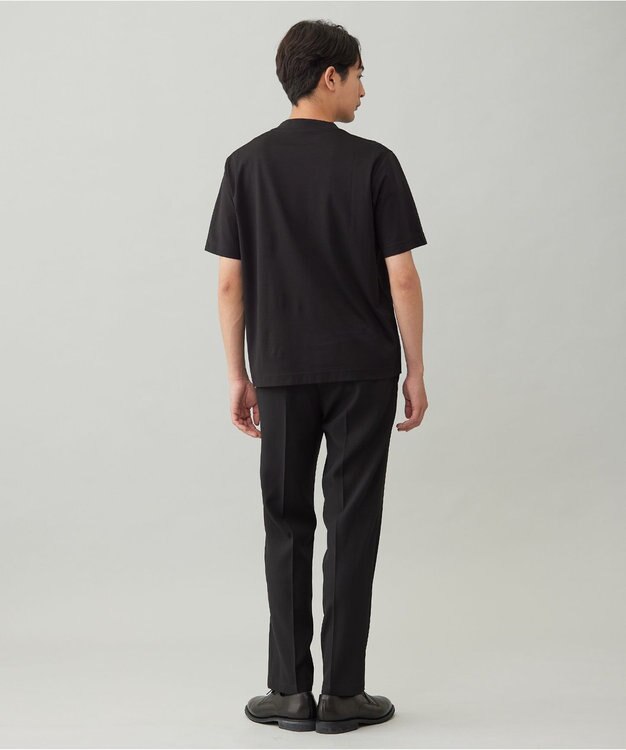 UNFILO MENS 【OCEANS 雑誌・web・YouTube 掲載】WOOL TOUCH 機能美パンツ スリム【東レ開発のウール見え高機能素材】 ブラック