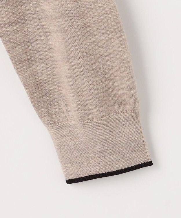 J.PRESS LADIES トリムツイン ニット ベージュ系