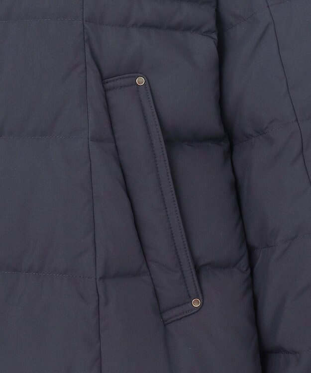 ANY SIS 【撥水・洗える】美シルエットスタンドロング ダウン ネイビー