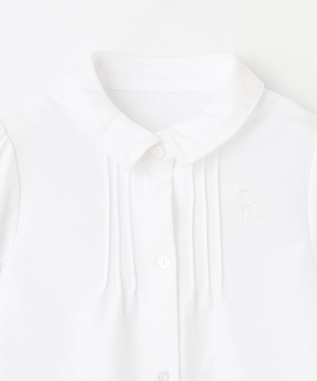 組曲 KIDS 【110-140㎝】リボンタイ2WAY ブラウス オフホワイト系