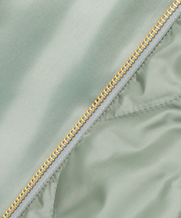 23区 L 中綿パディング フード2WAY アウター セージ系