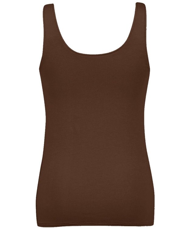 Wing カップ付きタンクトップ 綿混(身生地部) ラク きれいなバストシルエット 【シンクロブラトップ 綿混タイプ】 ブラトップ ET1132 ウイング／ワコール カカオ