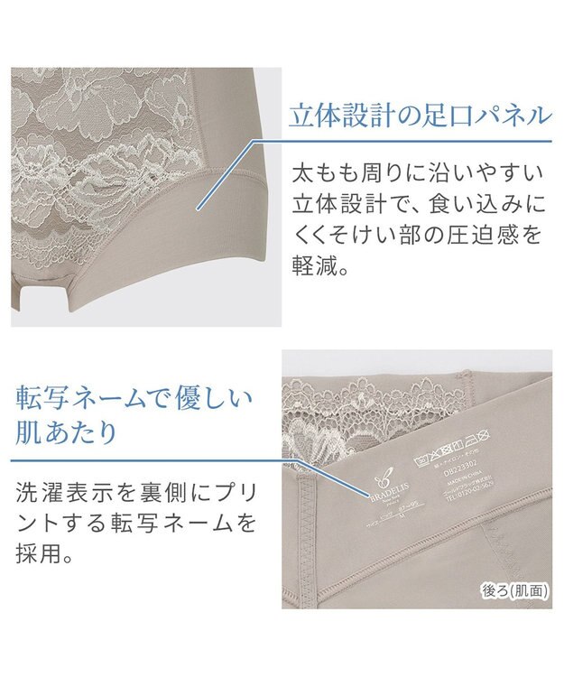 BRADELIS New York 【BRADELIS NewYork peace】ハートのお尻に格上げショーツ23 トープ