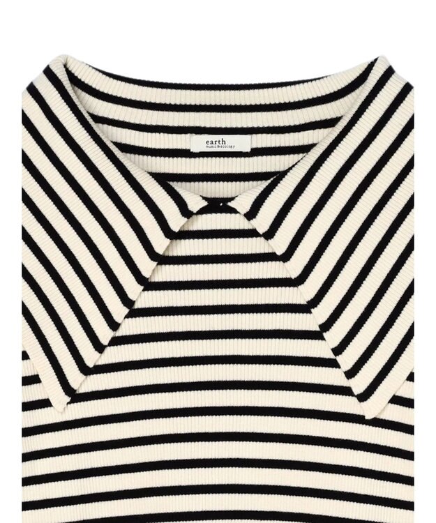 earth music&ecology ＢＩＧカラーニットプルオーバー Border