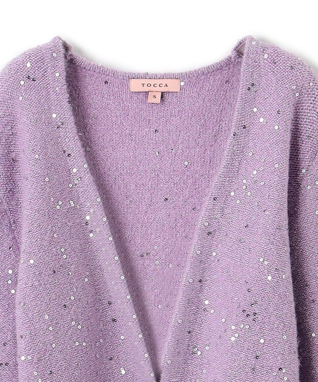 TOCCA 【洗える】SNOW STORM KNIT ボレロ ラベンダー系