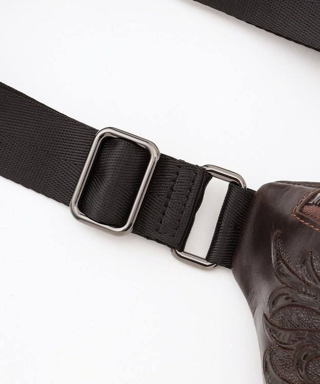 GRACE CONTINENTAL Waist bag ダークブラウン