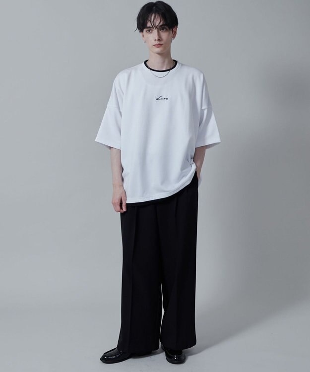 WEGO フクレジャガードフェイクレイヤードT（S） ホワイト