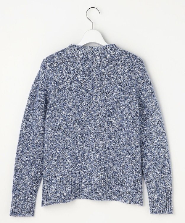 J.PRESS LADIES Color Yarn クルーネック ニット ネイビー系