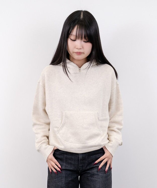 caqu ふわとろフーディー ivory