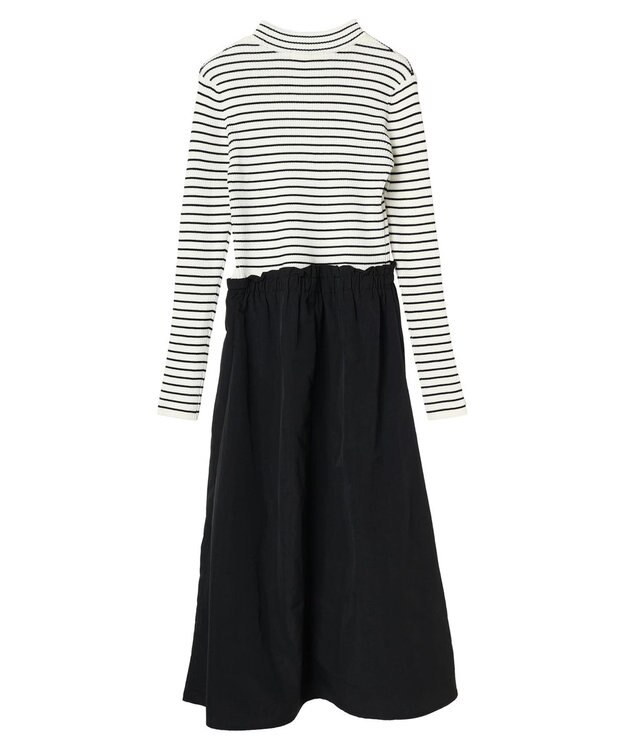 Green Parks ドッキングニットワンピース Black