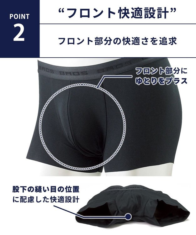 WACOAL MEN ボクサーパンツ　【オーガニック綿混ボクサー】　フロント快適設計　吸汗速乾　抗菌防臭　前閉じ　/ブロス　GT3210 ブラック