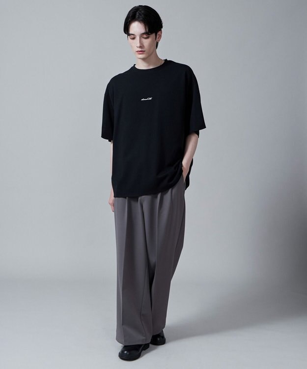 WEGO 【ユニセックス着用アイテム/リバーシブル】リバーシブルワンポイントT（S） ブラック