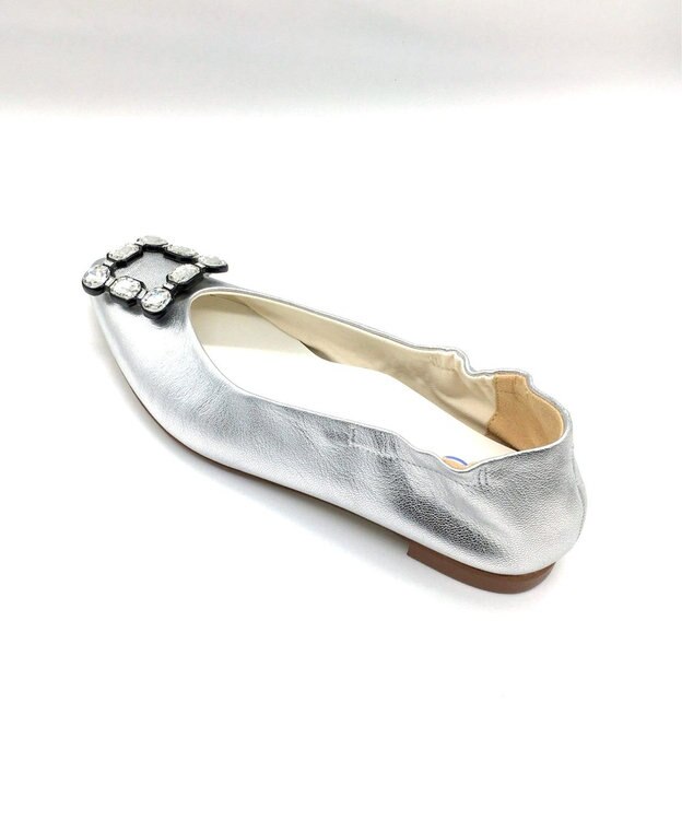 nouvelleRobe Oū 【本革・高反発・抗菌】Bijou Ornament ポインテッドトゥ パンプス Silver