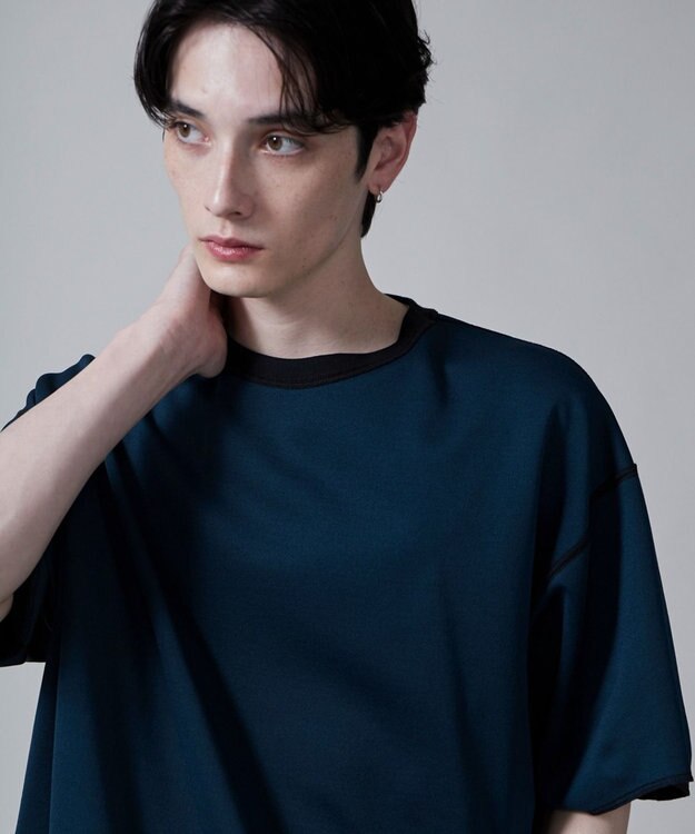 WEGO 【ユニセックス着用アイテム/リバーシブル】リバーシブルワンポイントT（S） ブラック