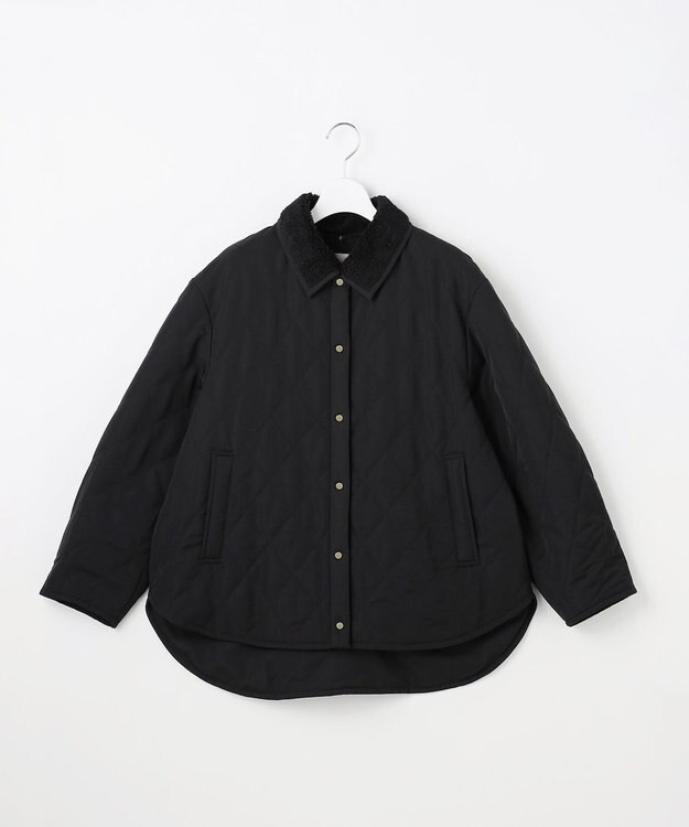 自由区 S キルト アウター ブラック