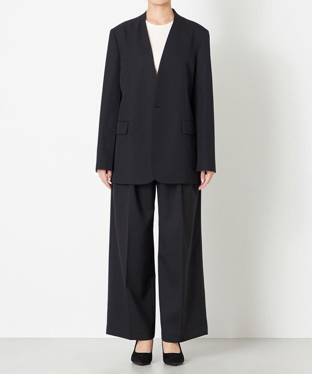 NAVE 【Nave】ウールポリエステルツイル ジャケット ブラック系