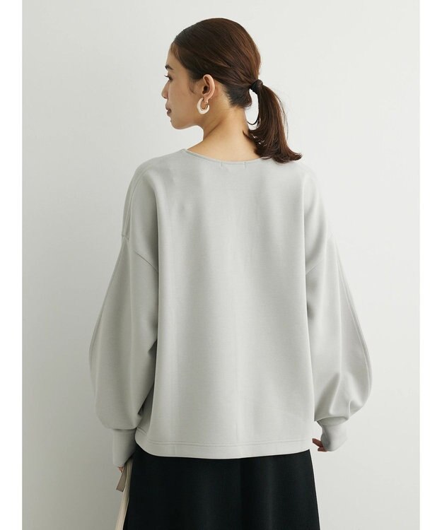 Green Parks キーネックダンボールプルオーバー Light Gray