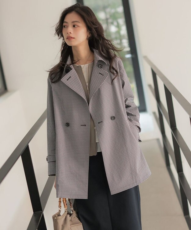 J.PRESS LADIES チノストレッチ ナロー スカート ネイビー系