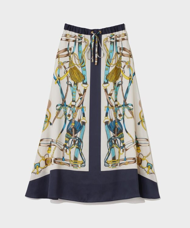 GRACE CONTINENTAL マリンスカーフロングスカート キナリ