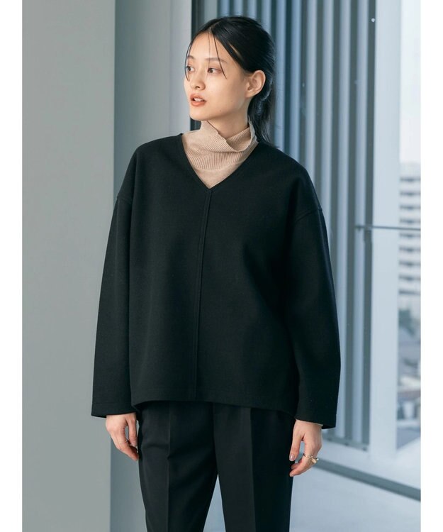 AMERICAN HOLIC 圧縮ポンチスキッパープルオーバー Black