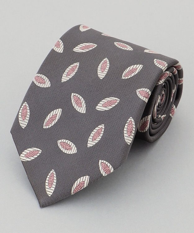 GOTAIRIKU 【日本製】西陣ネクタイ_グレー×ピンク系 グレー系5