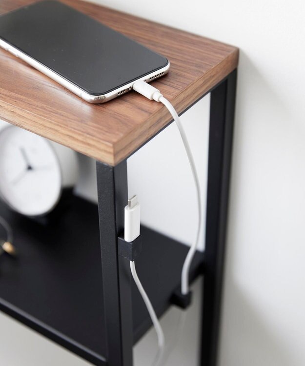 tower 棚板が動く後付けヘッドボード タワー ブラック ブラック