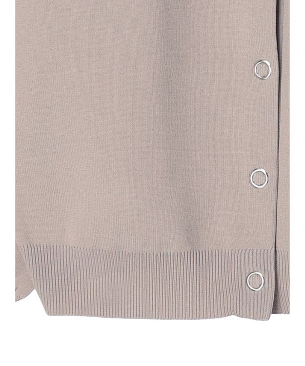 Green Parks ・ｆｕｒｒｙ　ｒａｔｅ２ｗａｙかる~いニットカーデ Light Gray