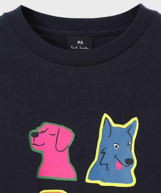Paul Smith Pop Dogs 半袖Tシャツ ネイビー