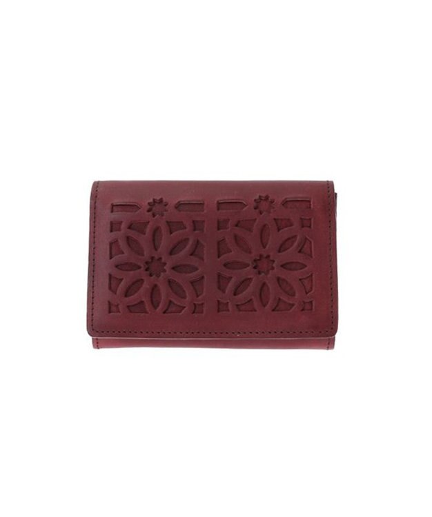 genten カットワーク 名刺入れ ワイン