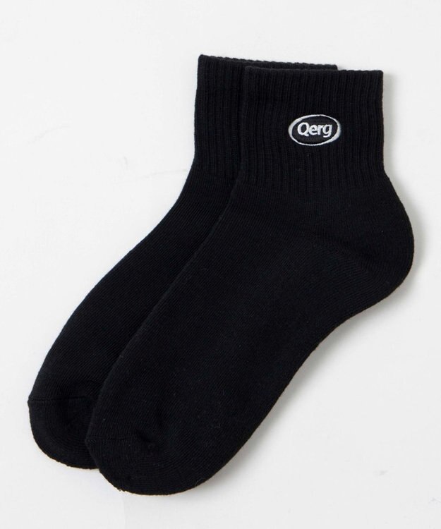 WEGO デザインロゴ刺繍アンクル底パイルソックス 柄4