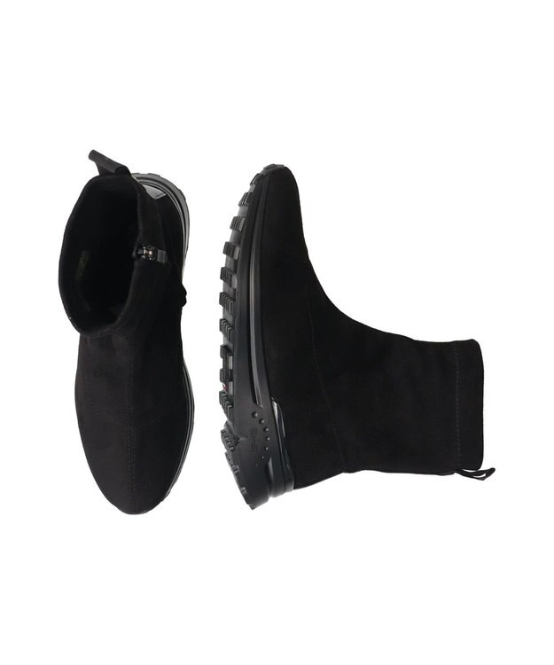 INTER-CHAUSSURES 【BUSSOLA】スニーカーブーツ ブラックスウェード