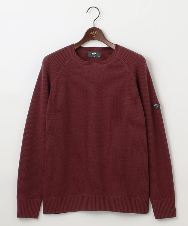 JOSEPH ABBOUD MOUNTAIN 【軽量】バルキーウール　トレーナー ニット ワイン系