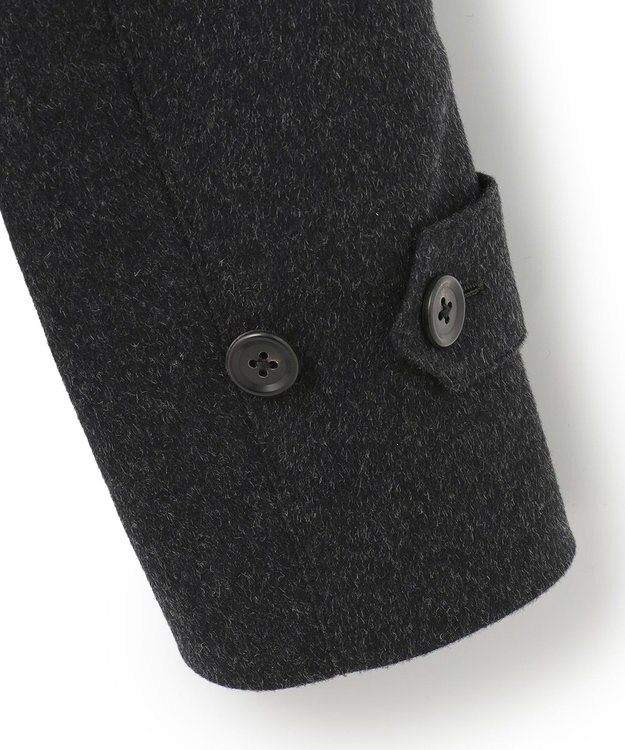 J.PRESS MEN ウールカシミヤビーバーステンカラーコート グレー系