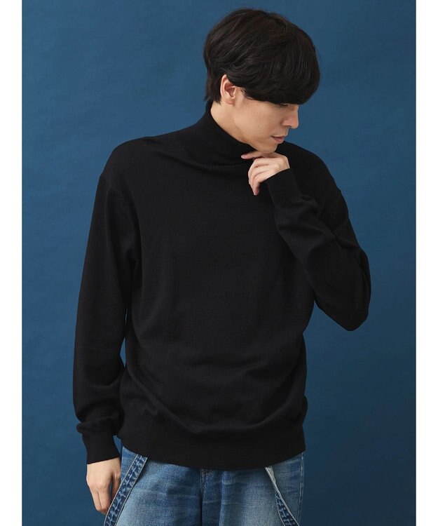 CRAFT STANDARD BOUTIQUE タートルネックニットプルオーバー Black