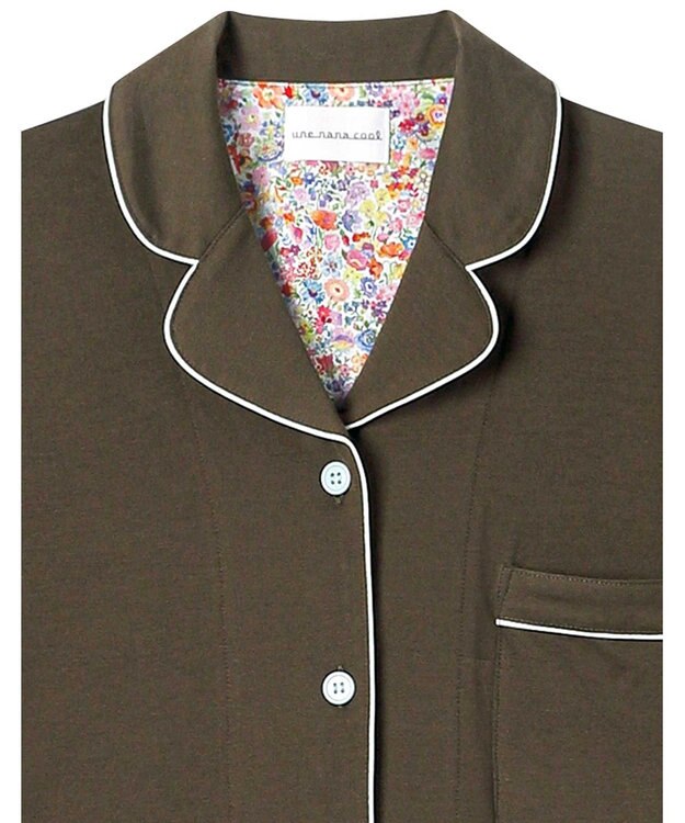 une nana cool 【綿100％】強撚天竺半袖パジャマ MADE WITH LIBERTY FABRIC OV