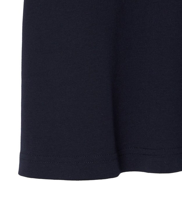 JOSEPH 【洗える】ポプリンジャージー　キャップスリーブティーシャツ Navy