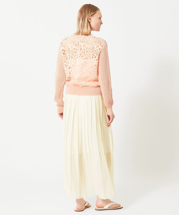 BEIGE， 【S-size】GARDENIA / クルーネックニット Peach