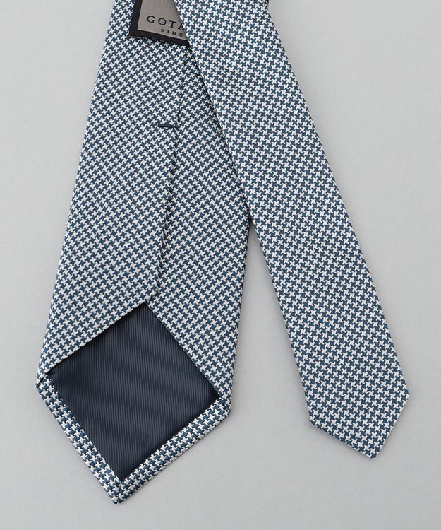 GOTAIRIKU Fermo Fossati_マイクロ千鳥 ネクタイ ブルー系8