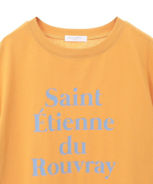 Green Parks 多段フェミニンロゴボックスＴシャツ Orange