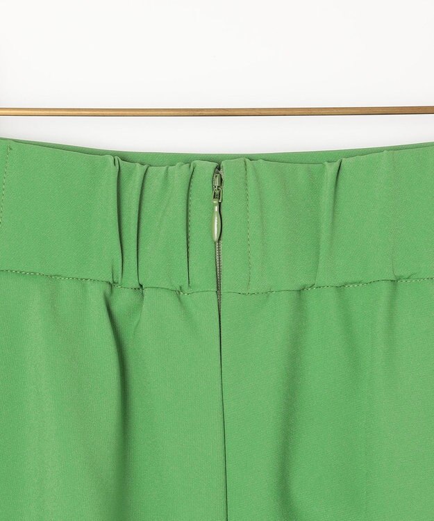 組曲 【洗える・シワになりにくい】GEMINI フレアスカート ダークグリーン系