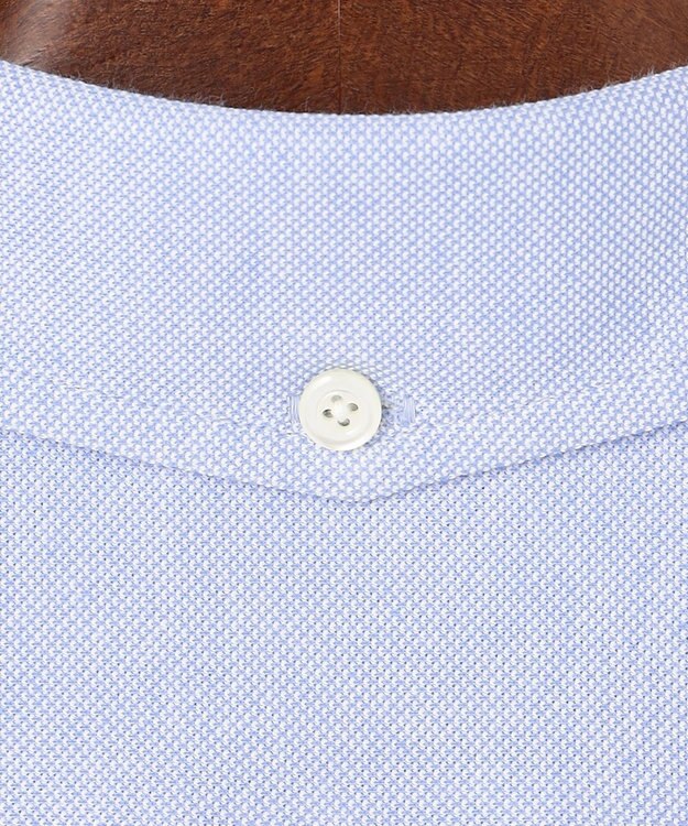 J.PRESS MEN 【吸水速乾 / 抗菌防臭 / 遮熱 / 防シワ】【J.PRESS OXFORD JERSEY】カノコインレイ半袖 シャツ / B.D. サックスブルー系