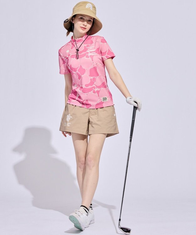 PW CIRCULUS 【ｗOMEN】TURTLE MOTIFイージーショーツ ゴルフウェア レディース ベージュ系