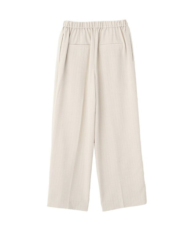 earth music&ecology 【セットアップ対応】リネンライクリラックスパンツ Stripe Ivory