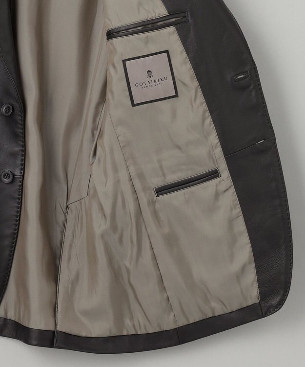 GOTAIRIKU 【シープレザー】テーラードジャケット ブラック系