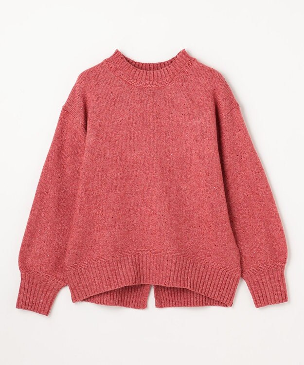 ANY L スパンコールニット レッド