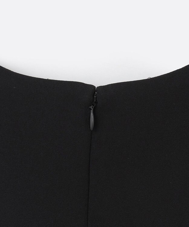 GRACE CONTINENTAL バイカラーラインドレス ブラック