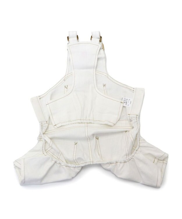 PET PARADISE Ｌｅｅ ホワイトデニム オーバーオール 小型犬 ホワイト